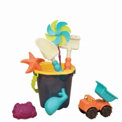 B. Toys Sandleg - Spandsæt med 8 dele - Blå| Udeleg|Strand- & Sandlegetøj