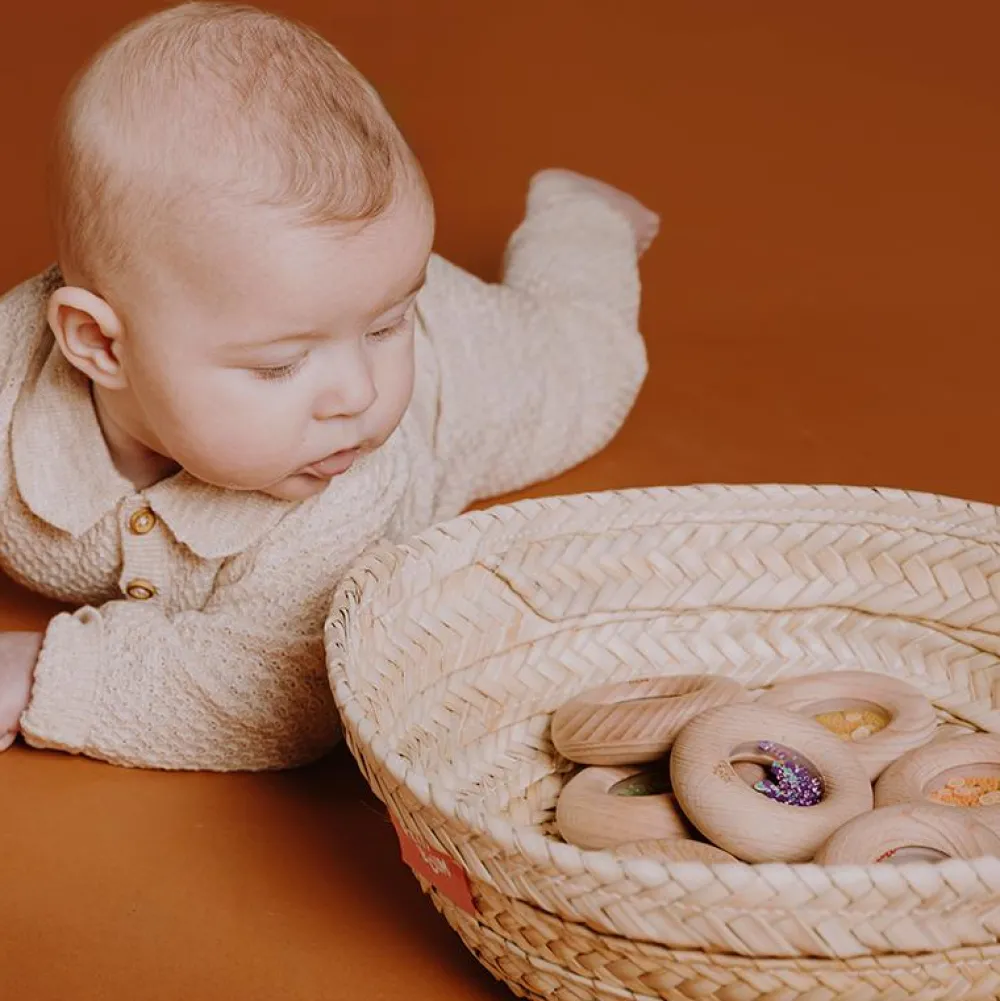 Sansedonut Ø7 cm - Citroner|Børn Mindfulness For Børn|Sanselegetøj