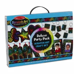 Melissa & Doug Scratch Art - Deluxe party sæt| Tegne- & Malegrej