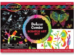Melissa & Doug Scratch Art - Deluxe sæt| Tegne- & Malegrej