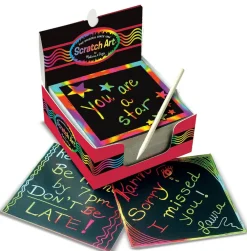 Melissa & Doug Scratch Art - Regnbuekort| Tegne- & Malegrej