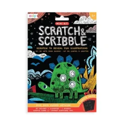 OOLY Scratch & Scribble, mini - Dinoer| Legetøj Til Ferien|Dinosaur Legetøj