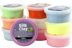 Creativ Company Silk Clay 10 x 40 gr. - Neon| Påske|Kreativ Leg