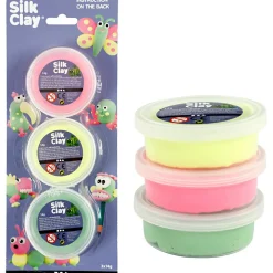 Creativ Company Silk Clay 3 x 14 gr. - Neon| Påske|Kreativ Leg