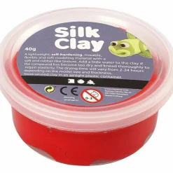 Creativ Company Silk Clay 1 x 40 gr. - Rød| Kreativ Leg