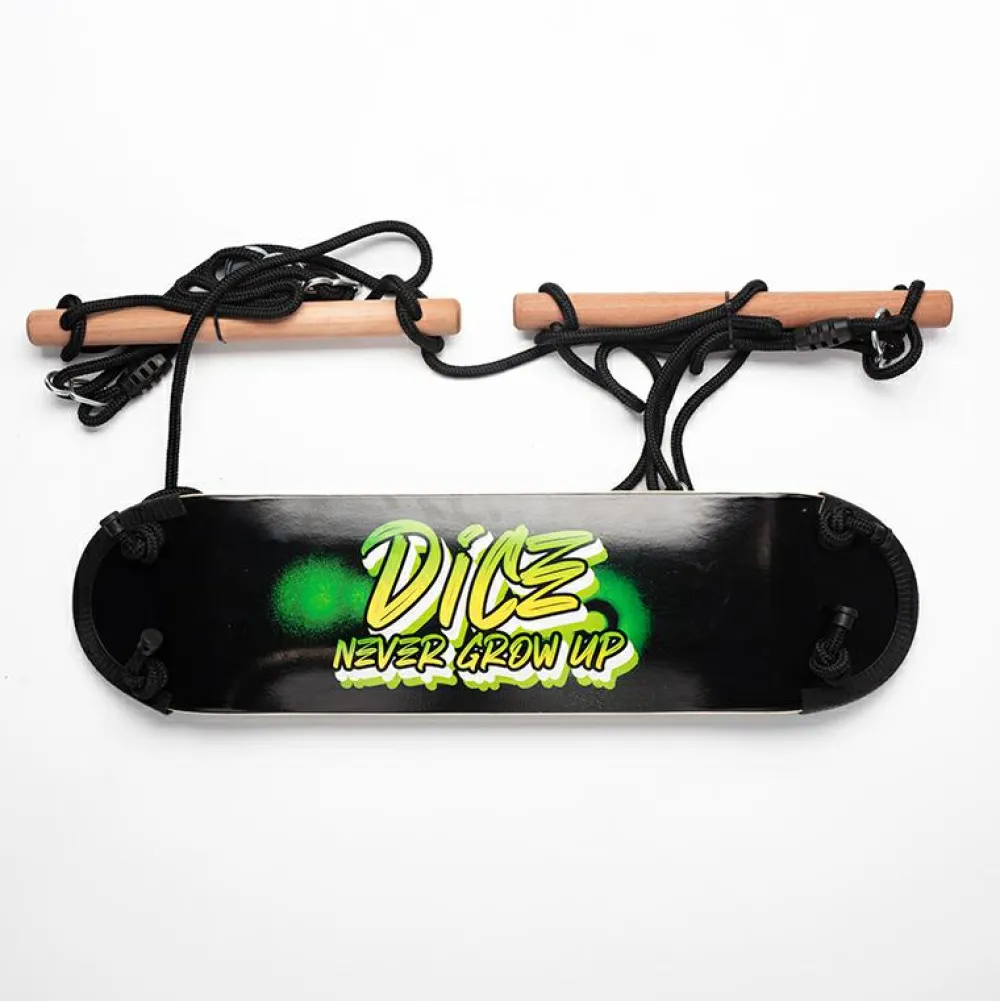 DICE Skateboardgynge 81 x 20 cm (sort reb)| Gynger