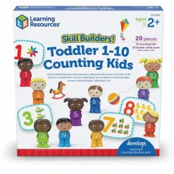 Learning Resources Skill Builders! - Lær at tælle til 10 (2 år)| Logik & Talforståelse|Sprog & Leg