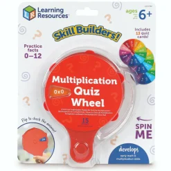 Learning Resources Skill Builders! - Multiplikationshjulet| Logik & Talforståelse|Matematik & Leg