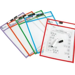 Learning Resources Skriv og visk ud-lommer, 5 stk.| Logik & Talforståelse|Sprog & Leg