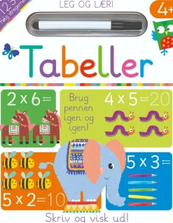 Skriv og visk ud - Tabeller| Skolesjov|Matematik & Leg