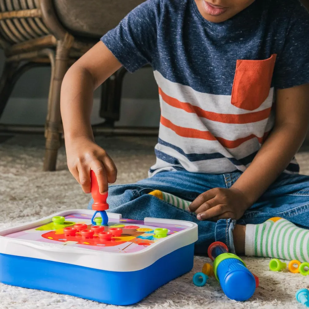 Learning Resources Skru & Design - Design med billeder| Stem Læringslegetøj|Byggesæt