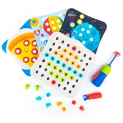 Learning Resources Skru & Design - Design med billeder| Stem Læringslegetøj|Byggesæt