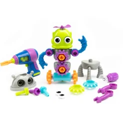 Skru & Design - Robot værkstedet| Stem Læringslegetøj|Byggesæt