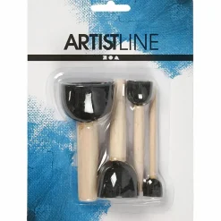 Creativ Company Skumstencil pensler, 4 stk| Tegne- & Malegrej