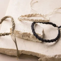 Creativ Company Smykkekit - Macramé armbånd, 3 stk| Voksenværk|Lav Selv Smykker