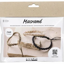 Creativ Company Smykkekit - Macramé armbånd, 3 stk| Voksenværk|Lav Selv Smykker