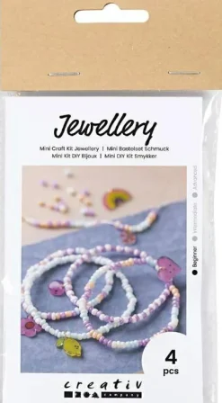 Creativ Company Smykkekit mini - Armbånd m. krympeplast charms| Lav Selv Smykker