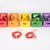 tickit® Sorter i kasser - Grøntsager og frugter| Trælegetøj|Montessori