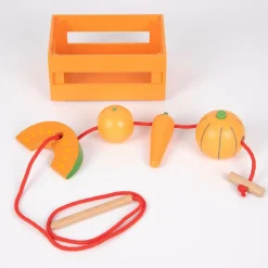 tickit® Sorter i kasser - Grøntsager og frugter| Trælegetøj|Montessori