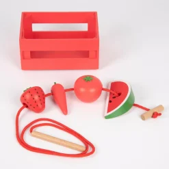 tickit® Sorter i kasser - Grøntsager og frugter| Trælegetøj|Montessori