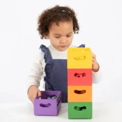 tickit® Sorter i kasser - Grøntsager og frugter| Trælegetøj|Montessori