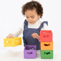 tickit® Sorter i kasser - Grøntsager og frugter| Trælegetøj|Montessori