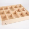 tickit® Sorteringsbakke af træ, 14 rum| Trælegetøj|Montessori