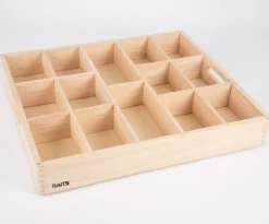 tickit® Sorteringsbakke af træ, 14 rum| Trælegetøj|Montessori