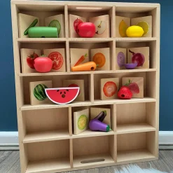 tickit® Sorteringsbakke af træ, 14 rum| Trælegetøj|Montessori