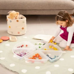 tickit® Sorteringsbakker - Transparente, 6 stk| Lysborde|Sorterings- & Stablelegetøj