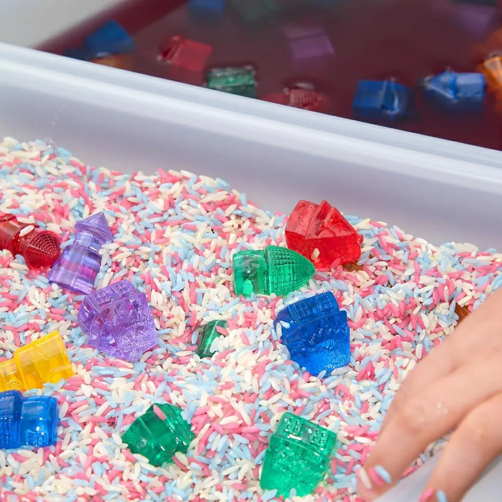 tickit® Sorteringsbakker - Transparente, 6 stk| Lysborde|Sorterings- & Stablelegetøj