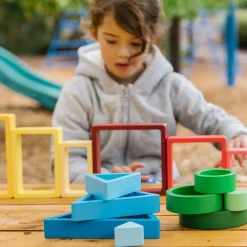 Sorteringssæt - Form, farve & størrelse| Trælegetøj|Montessori