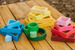 Sorteringssæt - Form, farve & størrelse| Trælegetøj|Montessori