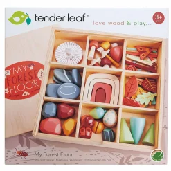 Tender Leaf Sorteringssæt - Skatte fra skovbunden, 50 dele| Økologisk Eller Bæredygtig|Trælegetøj