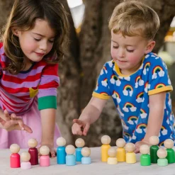 Sorteringssæt - Træfigurer, 16 dele| Trælegetøj|Montessori