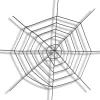 Sort spindelvæv Ø150 cm| Halloween
