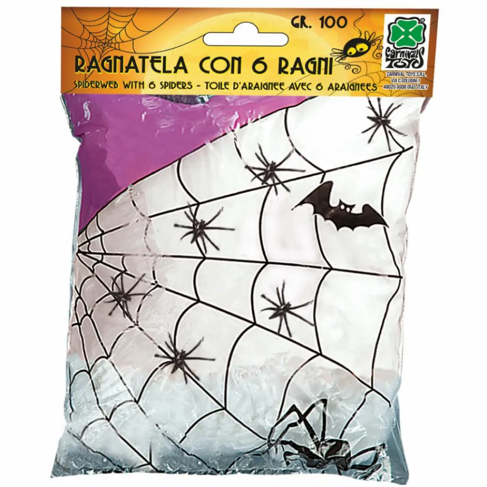 Spindelvæv m. edderkopper, 100 gram| Halloween