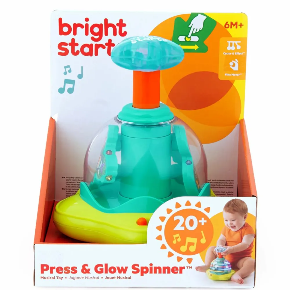 Bright Starts Spinner med lys og musik| Babylegetøj|Tumlinge Legetøj