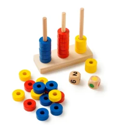 Toys for Life Stabel ringene - Lær at bygge og tælle| Montessori|Matematik & Leg