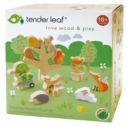Tender Leaf Stabledyr - Haveliv, 13 dele| Økologisk Eller Bæredygtig|Trælegetøj