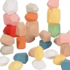 Stablesten af træ, 36 stk| Montessori|Sorterings- & Stablelegetøj