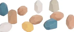 Stablesten af træ, 36 stk| Montessori|Sorterings- & Stablelegetøj