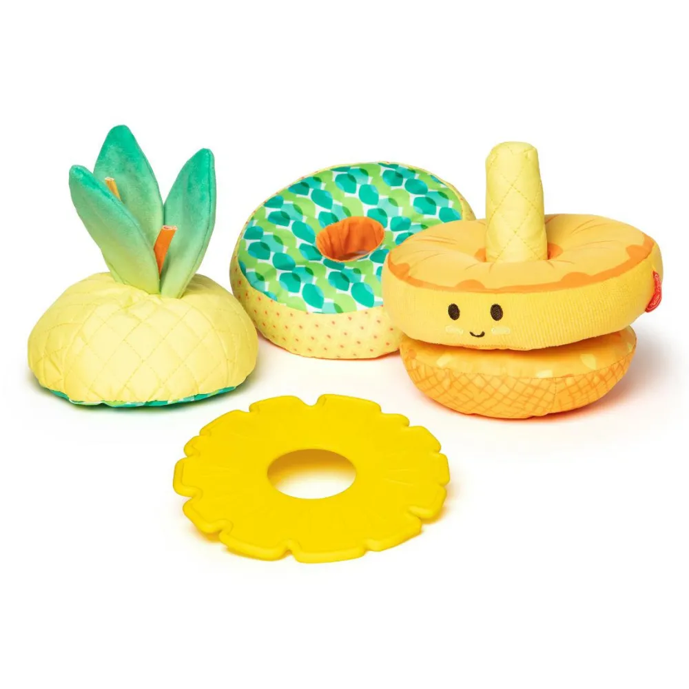 Melissa & Doug Stabletårn - Ananas| Sorterings- & Stablelegetøj|Babylegetøj