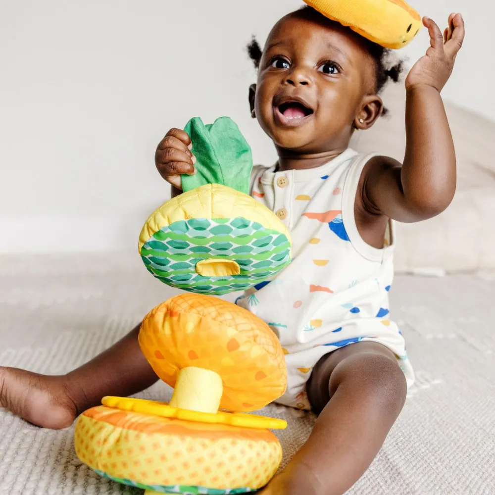 Melissa & Doug Stabletårn - Ananas| Sorterings- & Stablelegetøj|Babylegetøj