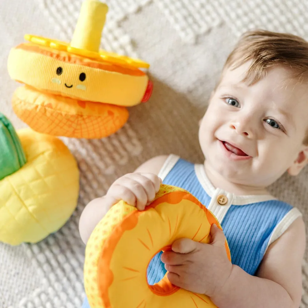 Melissa & Doug Stabletårn - Ananas| Sorterings- & Stablelegetøj|Babylegetøj
