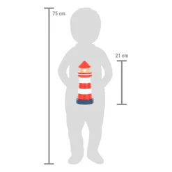 small foot Stabletårn - Fyrtårn| Sorterings- & Stablelegetøj|Babylegetøj