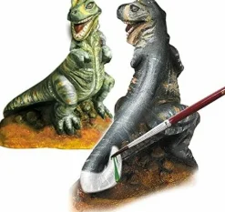 SES Creative Støb & mal - T-Rex| Krea-Fitness|Dinosaur Legetøj