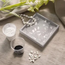 Creativ Company Støb med resin - Dekorationsbakker m. terrazzo| Kreativ Leg|Krea-Fitness