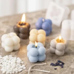 Creativ Company Støb selv lys - Bubble soyalys, 6 stk| Kreativ Leg|Krea-Fitness