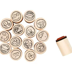 Creativ Company Stempelsæt - Smiley, 15 stk| Kreativ Leg